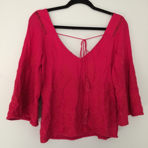 Rebecca Minkoff Red Top - Picture 1 of 3